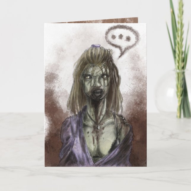 Carte d'amour Zombie (Devant)