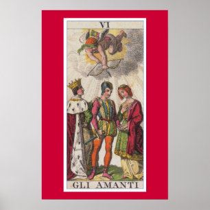 Carte d'amoureux Classic Tarot Gli Amanti Poster