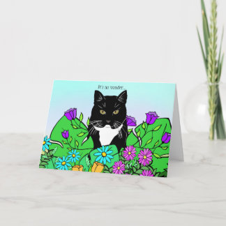 Carte d'Amoureux des chats amusant