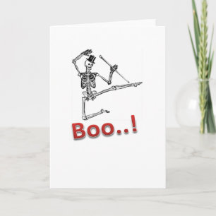 Carte Dancing Skeleton drôle Halloween fab Card