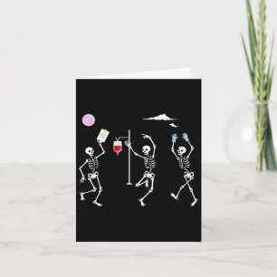 Carte Dancing Skeleton Funny Nurse Skeleton Halloween He