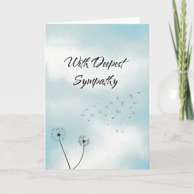 Carte Dandelion Classique Unisex Sympathie la plus (Devant)