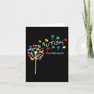 Carte Dandelion Puzzle pièce Cool Sensibilisation sur l'
