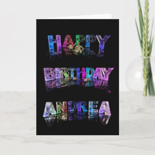 Carte d'Andrea de joyeux anniversaire
