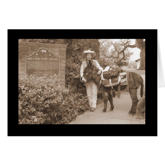 Carte d'âne (Devant horizontal)