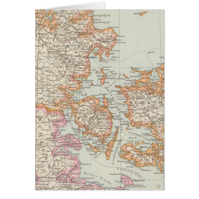 Carte Danemark - Danemark (Devant)