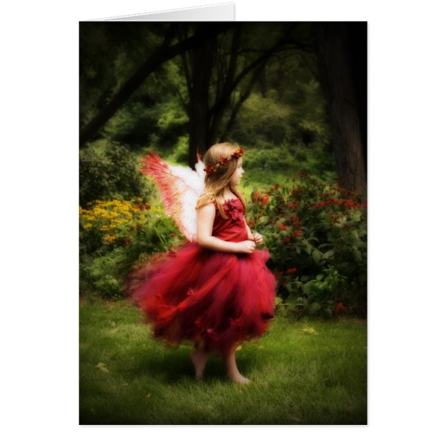 Carte d'ange d'automne (Devant)