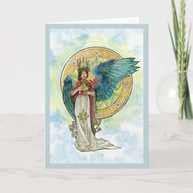 Carte d'ange de Sainte-Lucie (Devant)