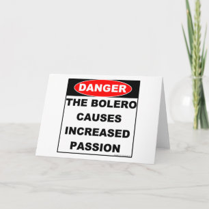 Carte Dangers of Bolero Notecard