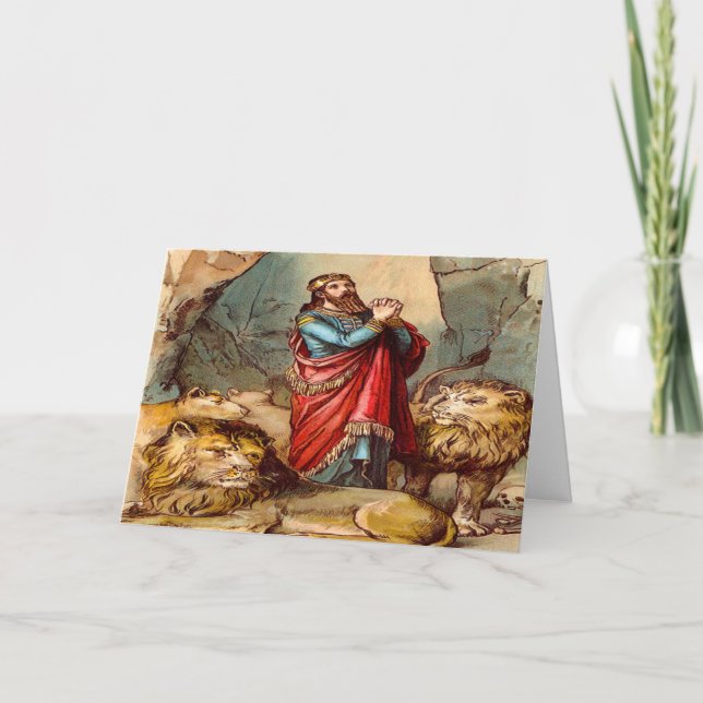 Carte Daniel in the lion`s den Greeting card 2 (Devant)