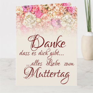Carte Danke, dass es dich gibt - Muttertag