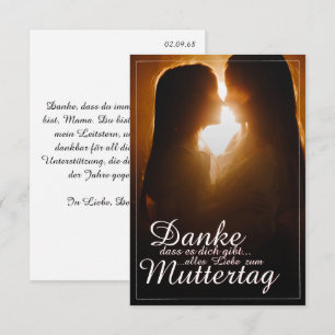 Carte Danke, dass es dich gibt - Muttertag