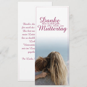 Carte Danke, dass es dich gibt, Muttertag, Mutter & Kind