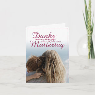 Carte Danke, dass es dich gibt, Muttertag, Mutter & Kind