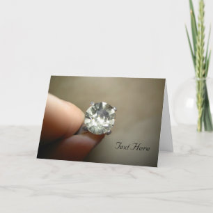 Carte d'anneau de diamant Marry Me