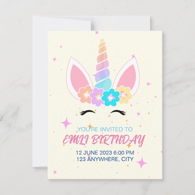 Carte d'anniversaire (Devant)