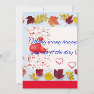 Carte d'anniversaire.