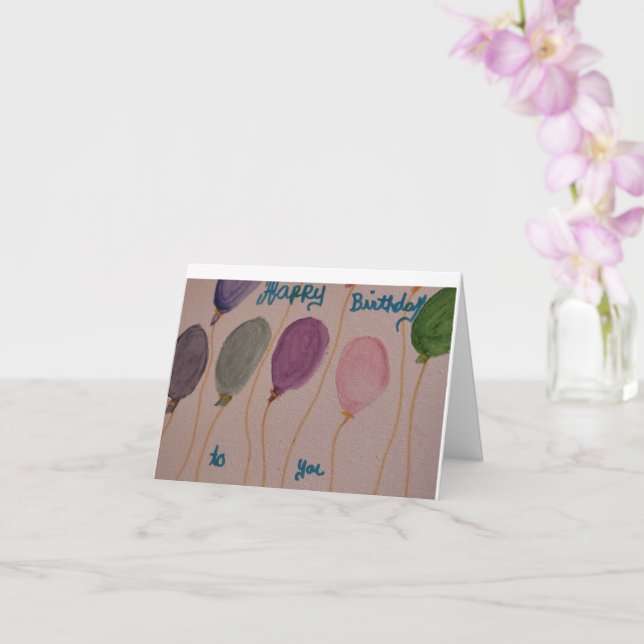 carte d'anniversaire (Orchidée)