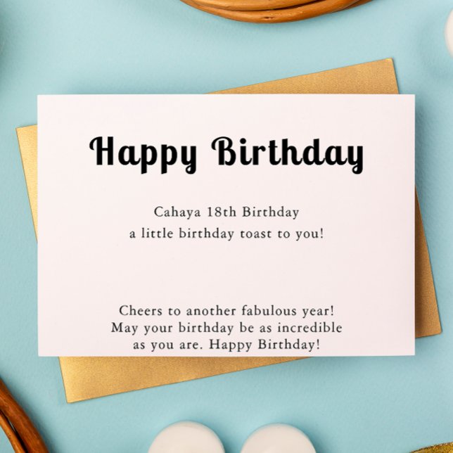Carte d'anniversaire (Happy Birthday Card)
