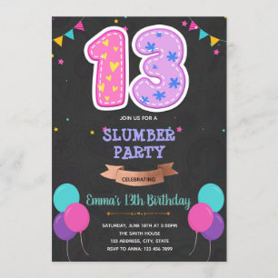 Carte d'anniversaire 13 ans à double chiffre