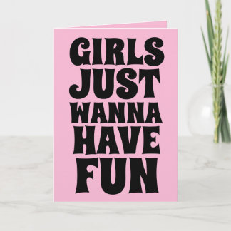 CARTE D'ANNIVERSAIRE 19080s LES FILLES VEULENT S'A
