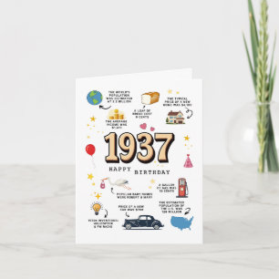 Carte d'anniversaire 1937 pour Papa ou Maman