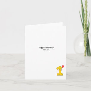 Carte d'anniversaire 1 an, joyeux anniversaire un