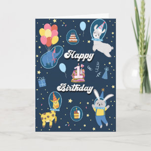 Carte d'anniversaire 1 mignonne