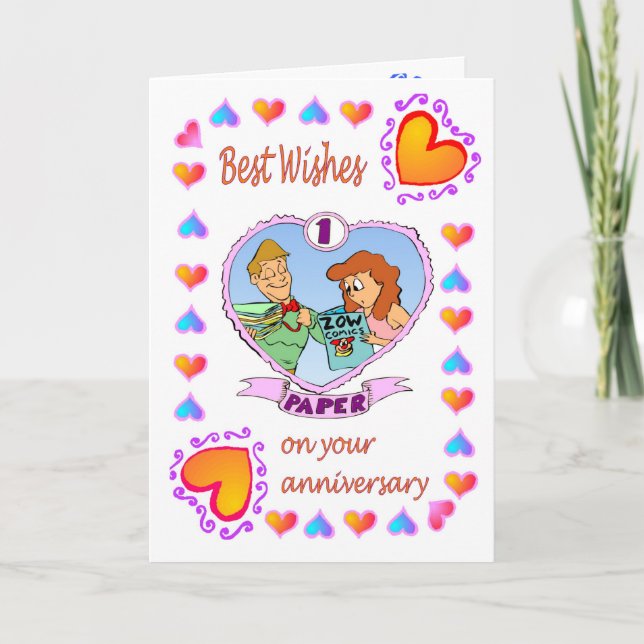 Carte d'anniversaire 1 papier (Devant)