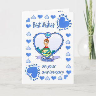 Carte d'anniversaire 20 ans Chine