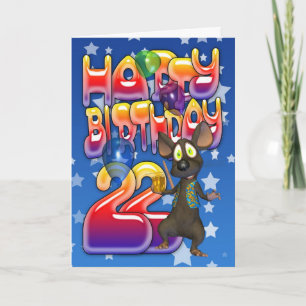 Carte d'anniversaire 22e, Joyeux anniversaire