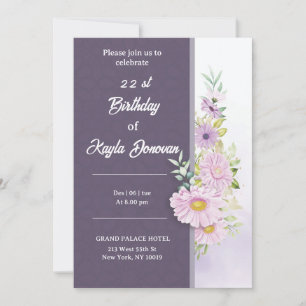 Carte d'anniversaire 22ème Célébration