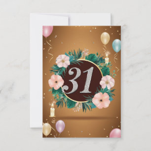 carte d'anniversaire 31 ans
