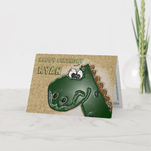 Carte d'anniversaire 3D Dinosaur