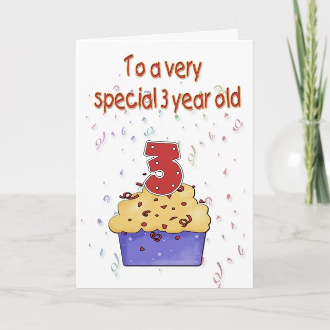 Carte d'anniversaire 3e (Devant)