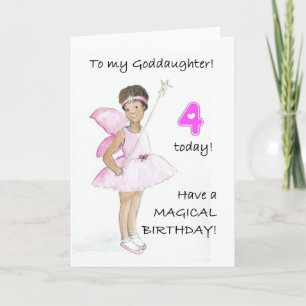 Carte d'anniversaire 4 pour une Godgirl