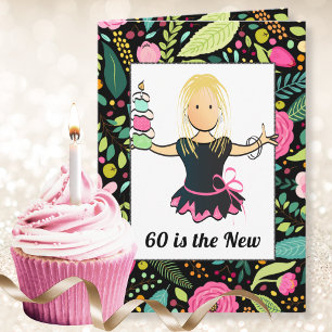 Carte d'anniversaire 60e pour elle - Fabuleux et d