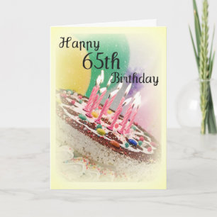 Carte d'anniversaire 65e