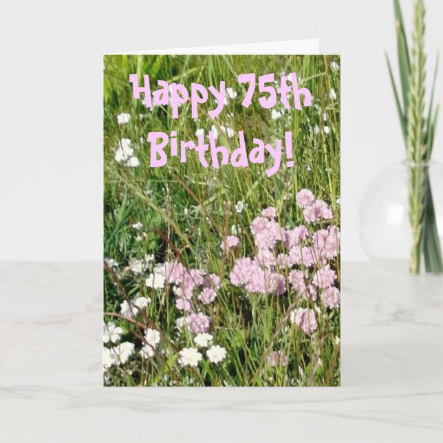 Carte d'anniversaire 75e (Devant)