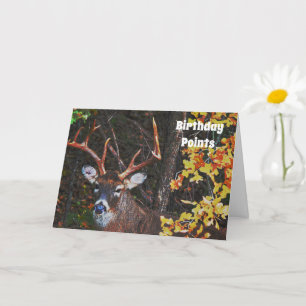 Carte d'anniversaire 8 Point Buck Deer