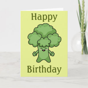 Carte d'anniversaire à Broccoli