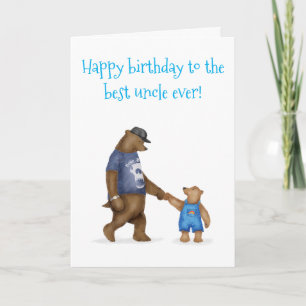Carte d'anniversaire à l'ours mignonne pour le mei