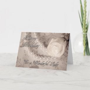 Carte d'anniversaire à une dame merveilleuse