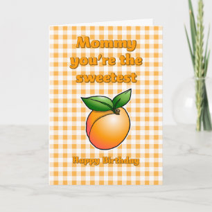 Carte d'anniversaire Abricot le plus doux