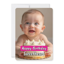 Carte d'anniversaire adorable pour bébé - Téléchar