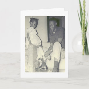 Carte d'anniversaire afro-américaine de père et de