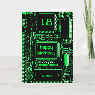 Carte d'anniversaire "Age and Name"