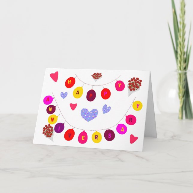 Carte d'anniversaire ajouter des années et un mess (Devant)