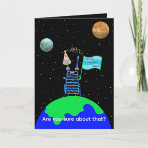 Carte d'anniversaire Alien de satire par Jo Images