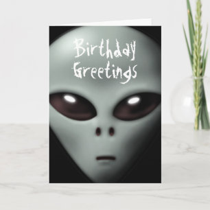 Carte d'anniversaire Alien déplaisant